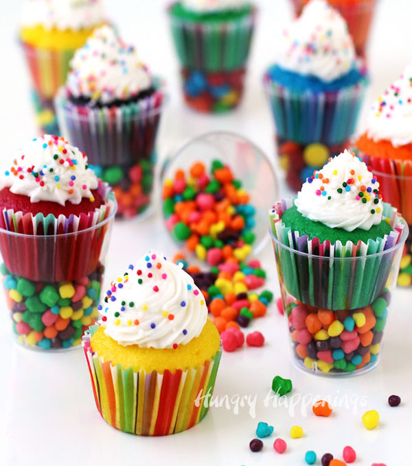 \"cupcakes-in-plastic-cups-glasses-candy\"